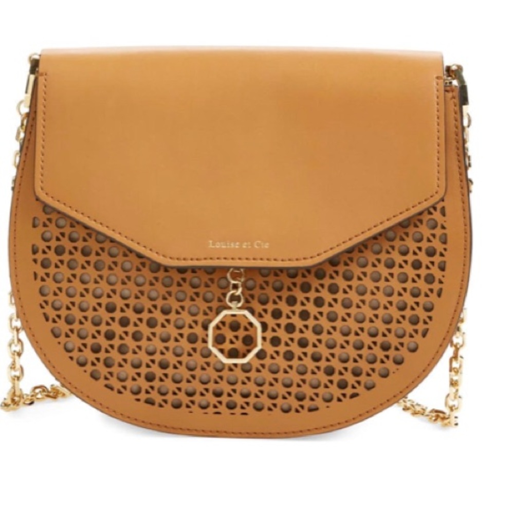Louise et Cie Jael Beechnut 100% Leather/Suede Bag